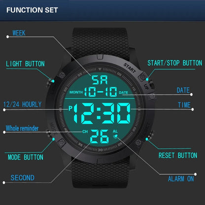 Reloj deportivo digital impermeable para hombre