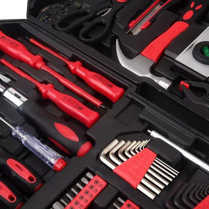 Kompletny zestaw narzędzi mechanicznych z pudełkiem