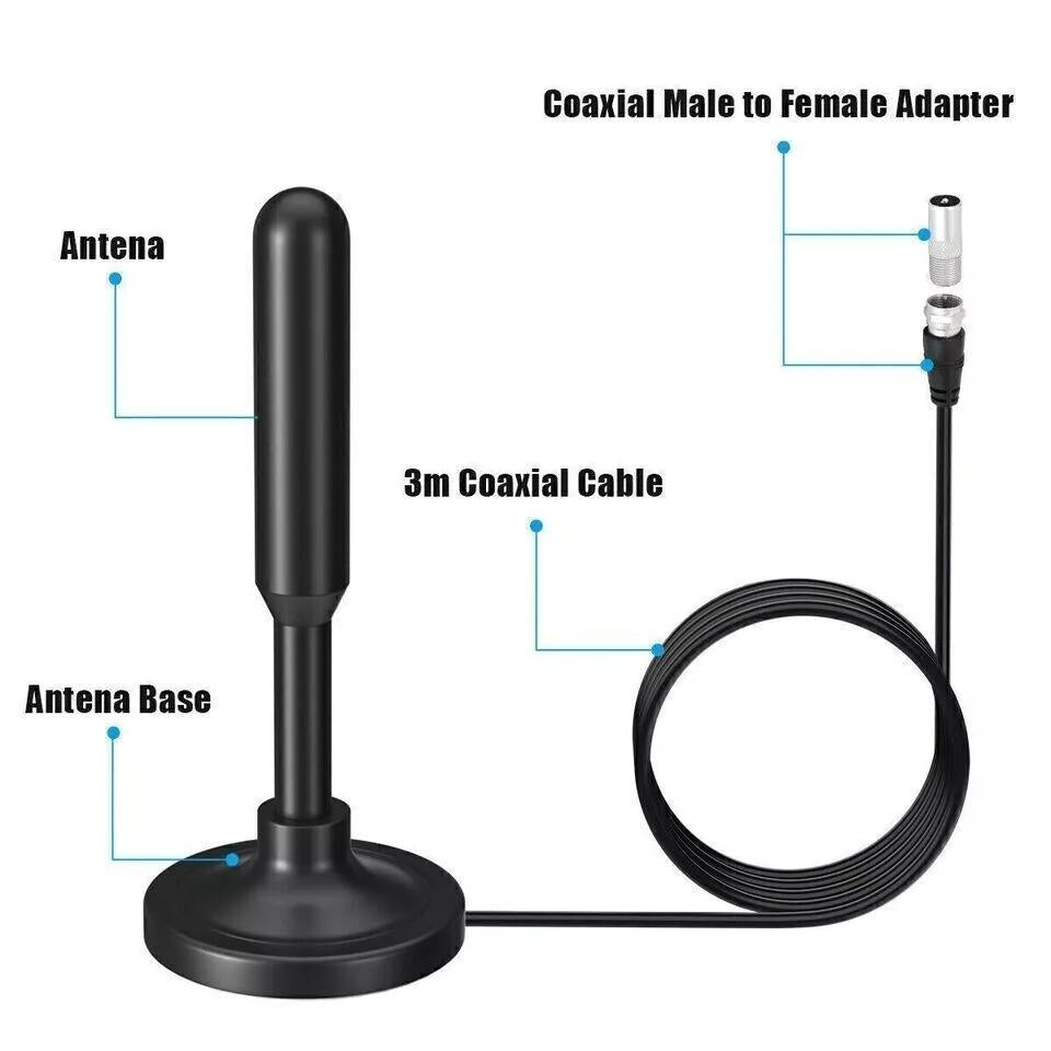 Antena digital para TV interior 300 millas