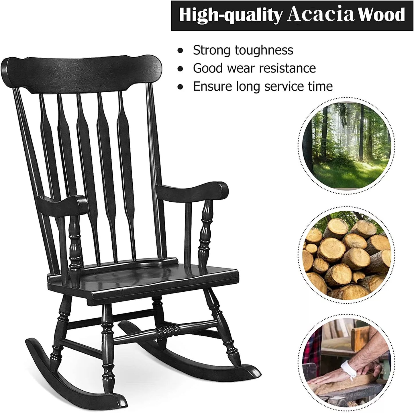 Wood Rocking Chair