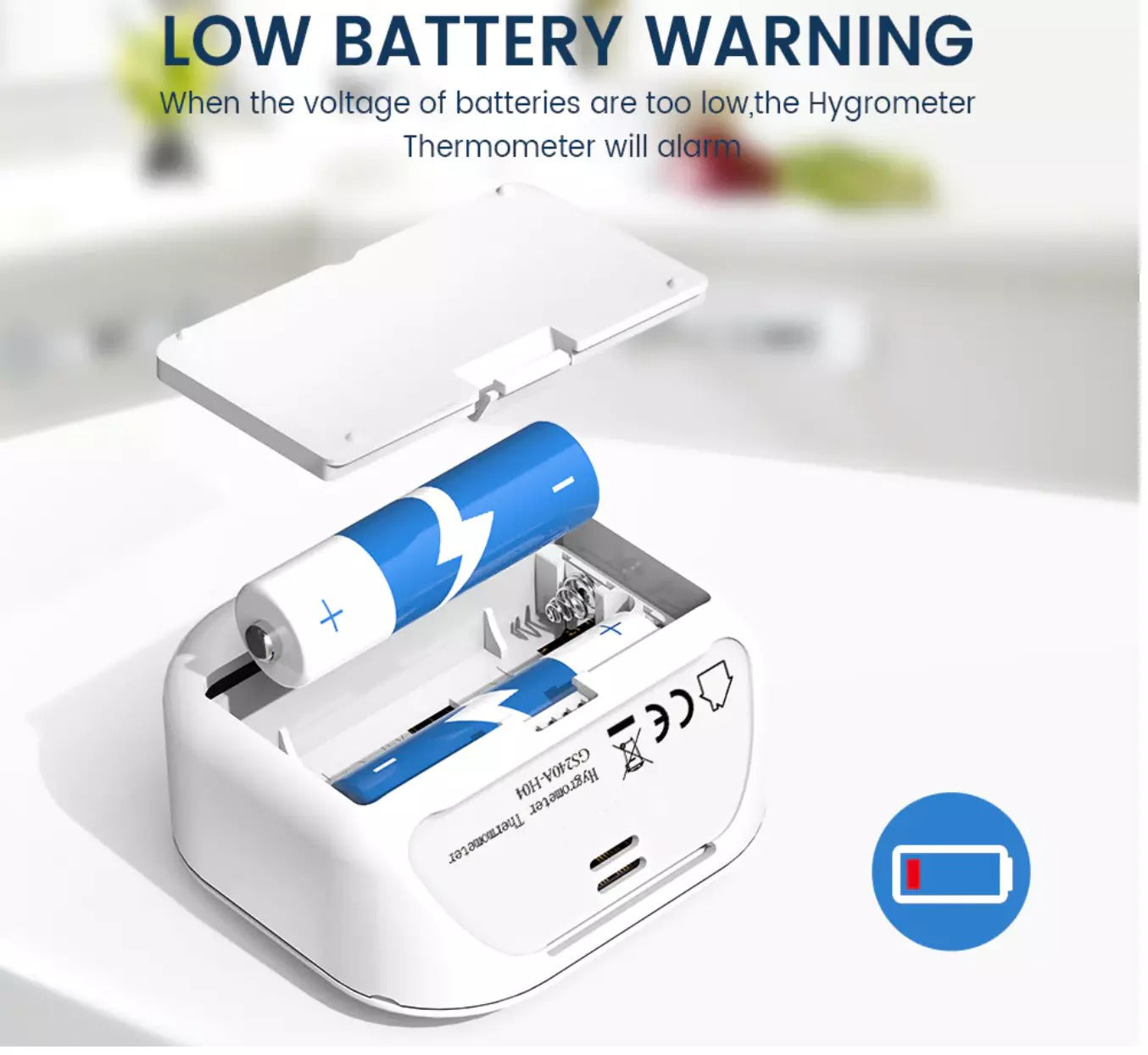 Smart Wifi temperatur- og fuktighetsmåler