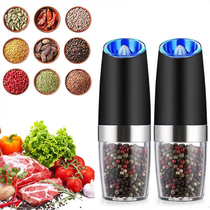 Electric Salt And Pepper Grinder 2 Pack