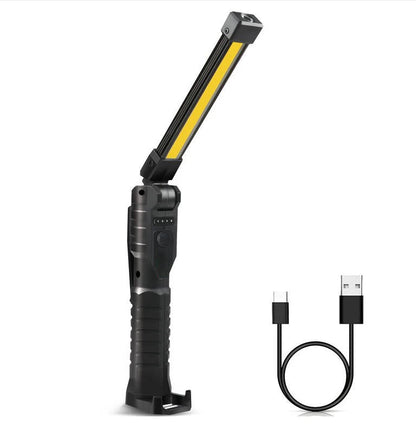 Rechargeable Magnetic Flashlight For Mechanics And Workplace