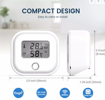 Smart Wifi temperatur- og fuktighetsmåler