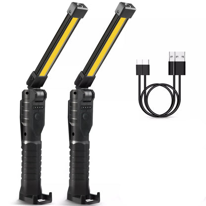 Rechargeable Magnetic Flashlight For Mechanics And Workplace