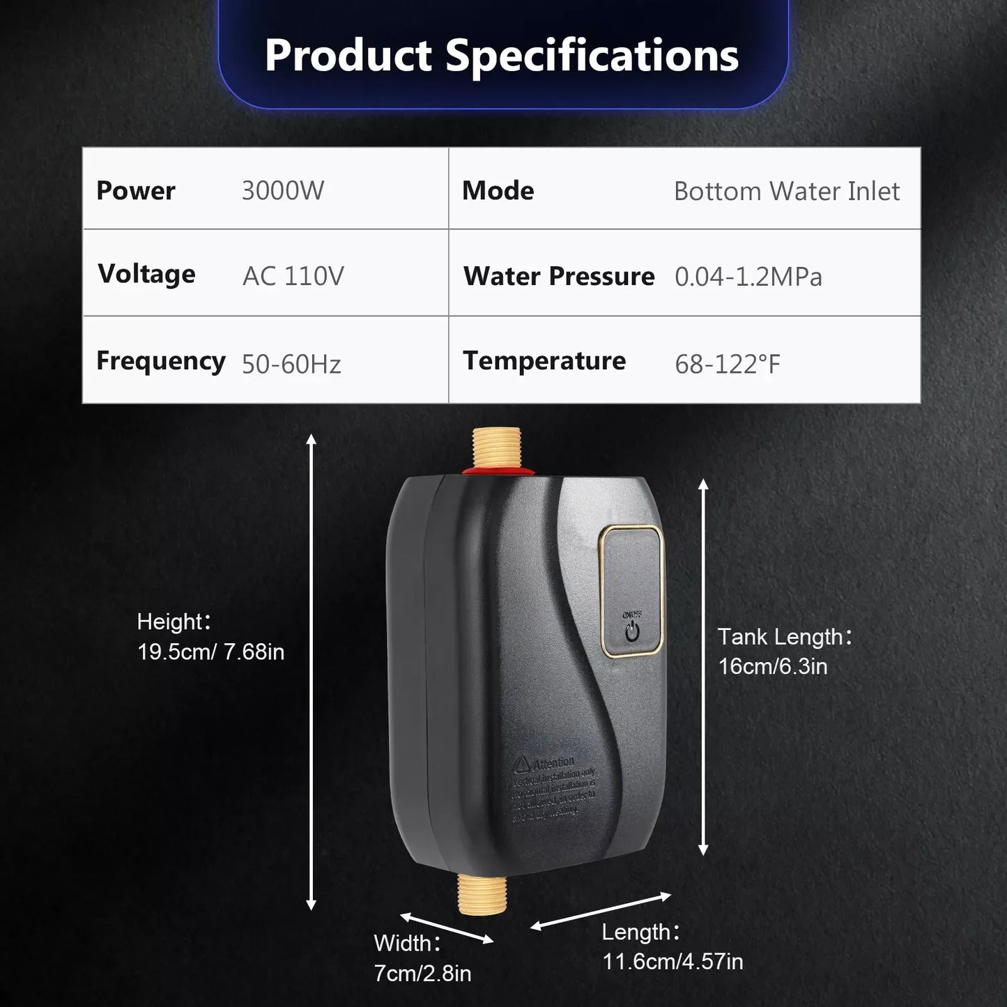 Tankless Water Heater – Instant Hot Water Solution for Showers & Sinks