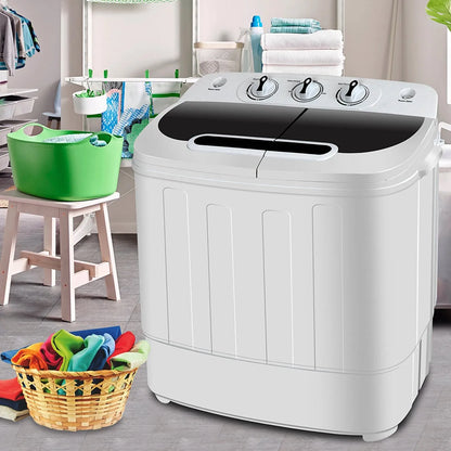 Mini twin-tub wasmachine