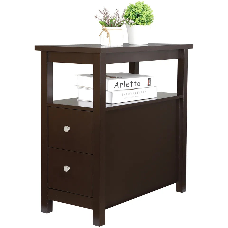 Minimalistische Stoel Zijtafel met Laden