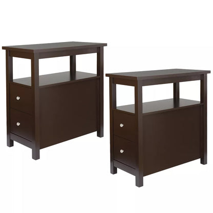 Minimalistische Stoel Zijtafel met Laden