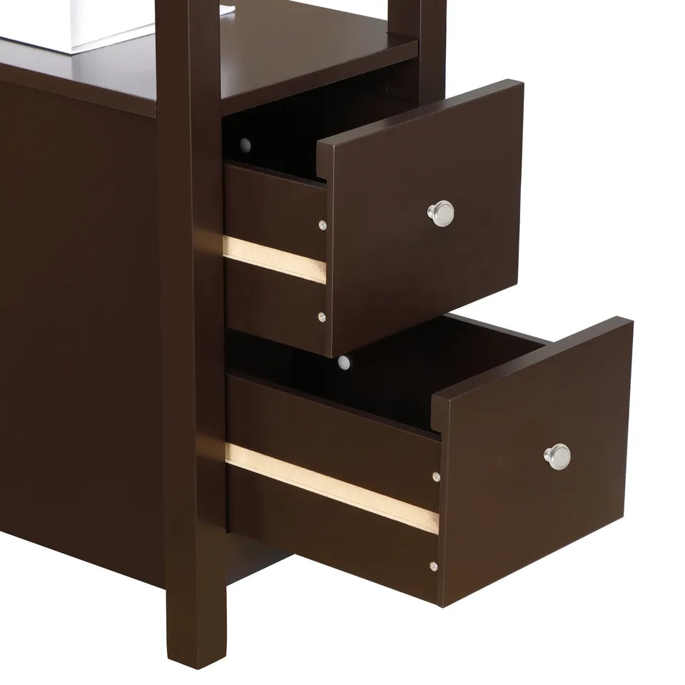 Minimalistische Stoel Zijtafel met Laden