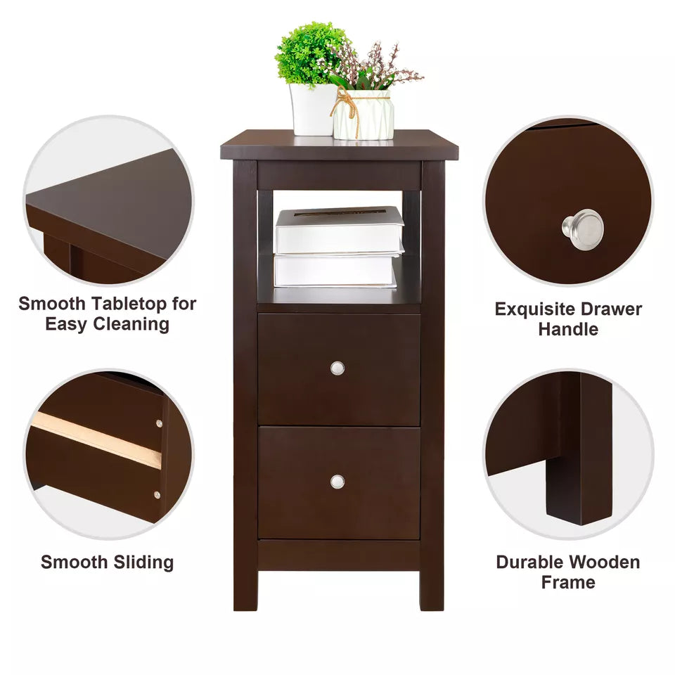 Minimalistische Stoel Zijtafel met Laden