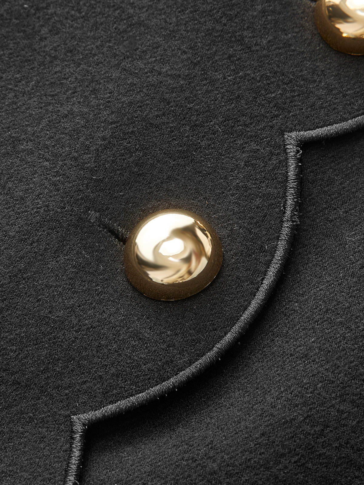 Scalloped Hem Side Button Skort