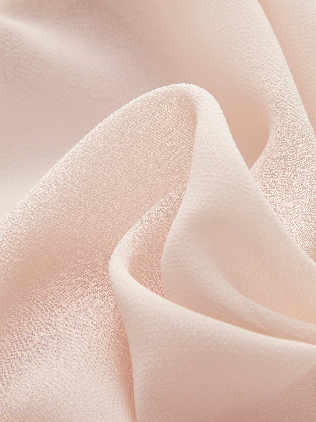 Semi-Sheer Chiffon Ruffled Blouse