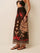 Sheer Printed Sarong Skirt