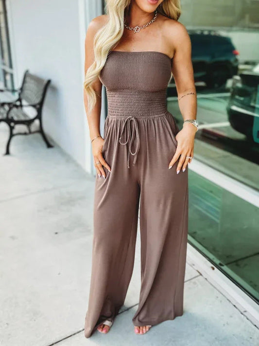 Stina-Off shoulder jumpsuit For Women