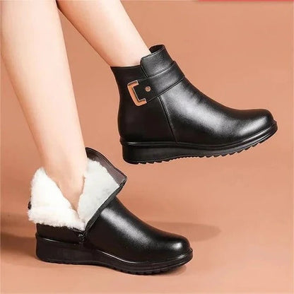 Structured Mid-Calf Zip Boots
