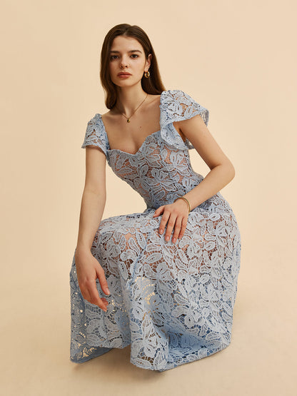 Sweetheart Neck Lace Dress