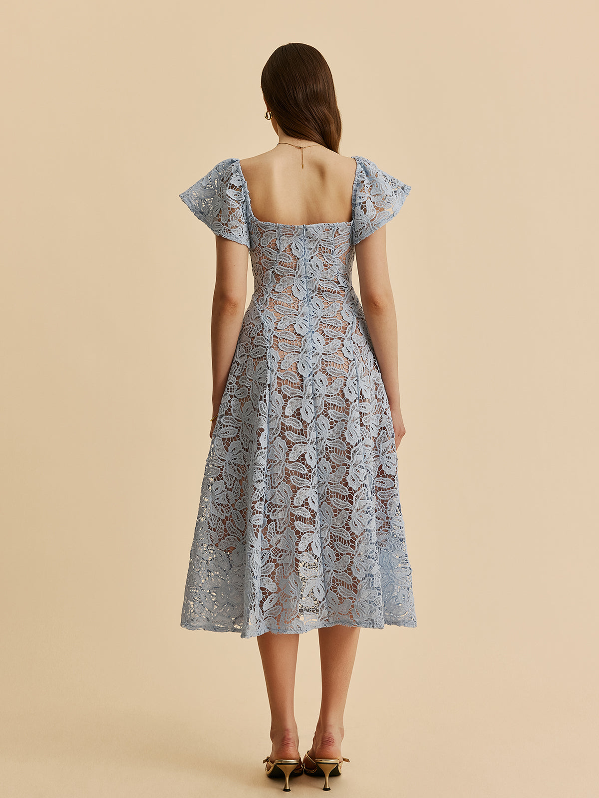 Sweetheart Neck Lace Dress