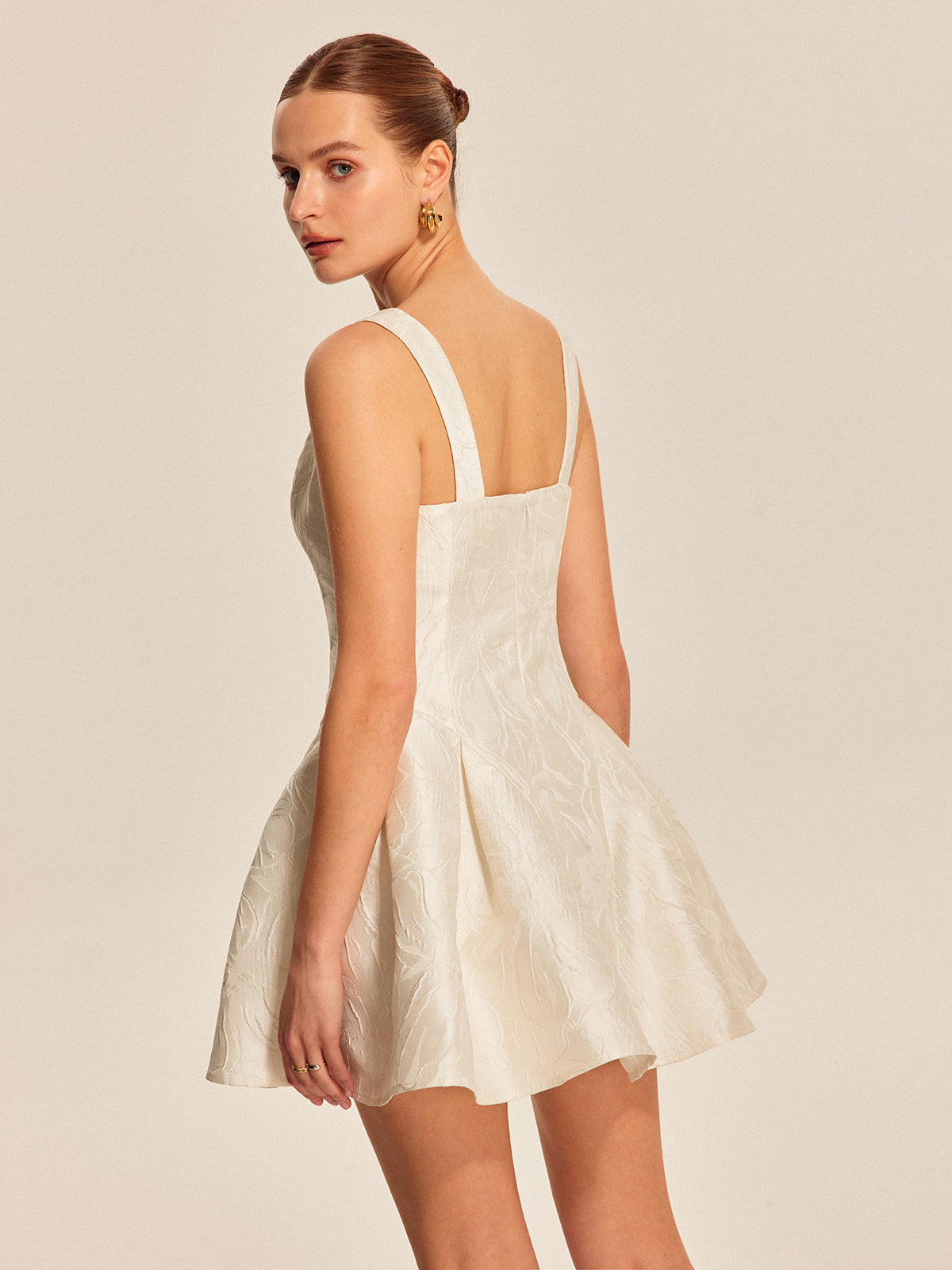 Sweetheart Neckline Flared Dress