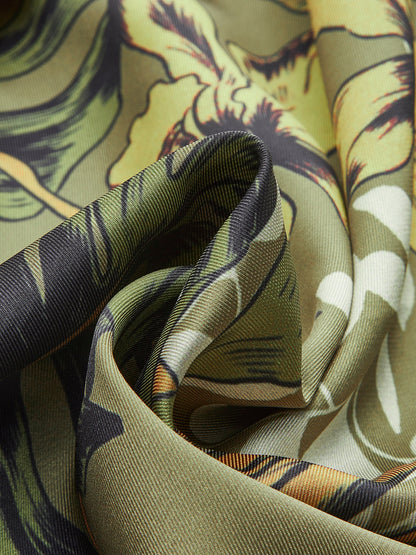 Tie Detail Floral Print Wrap Skirt