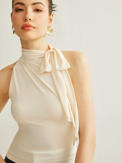 Tie Neck Halter Top