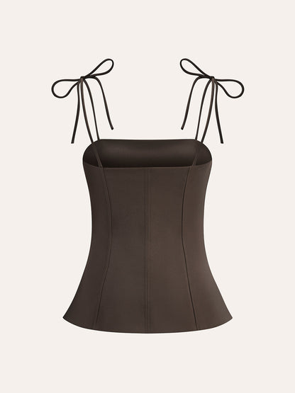 Tie Shoulder Corset Top