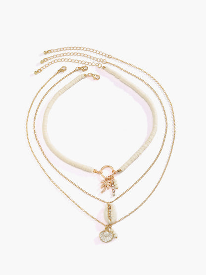 Triple Strand Shell Necklace