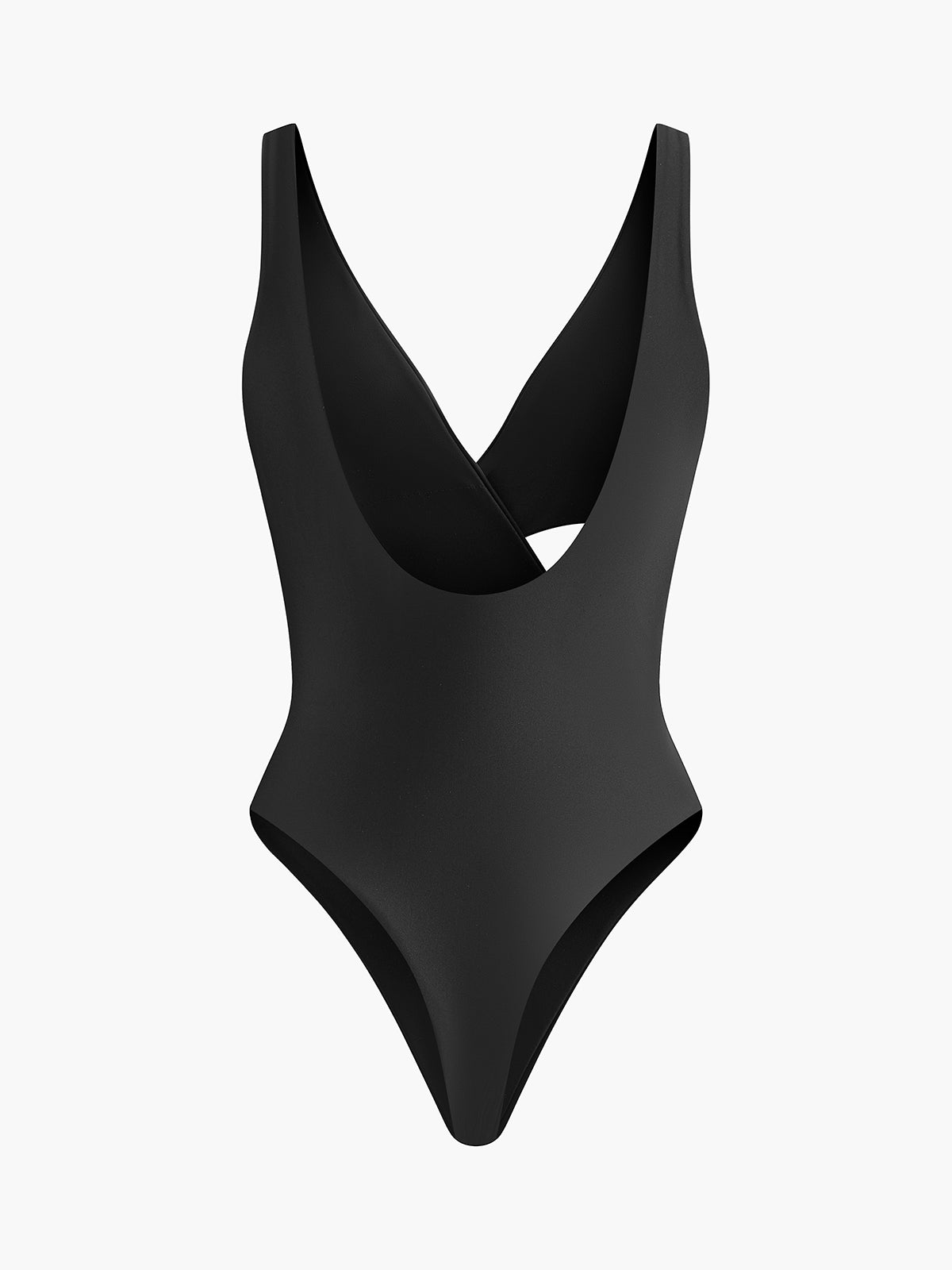 V-Neck Criss-Cross One-Piece Swimsuit