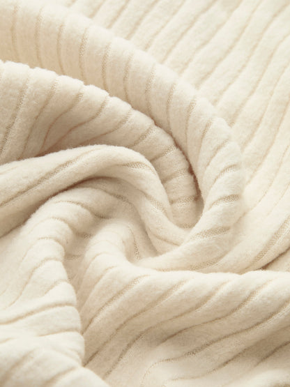 V-Neck Ribbed Skinny T-Shirt