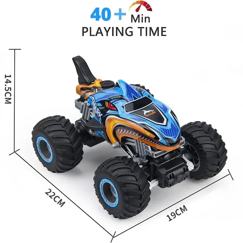 RC 4x4 Off-Road Monster Truck – Remote Control Rock Crawler Drift Car (Shark Digger Design)