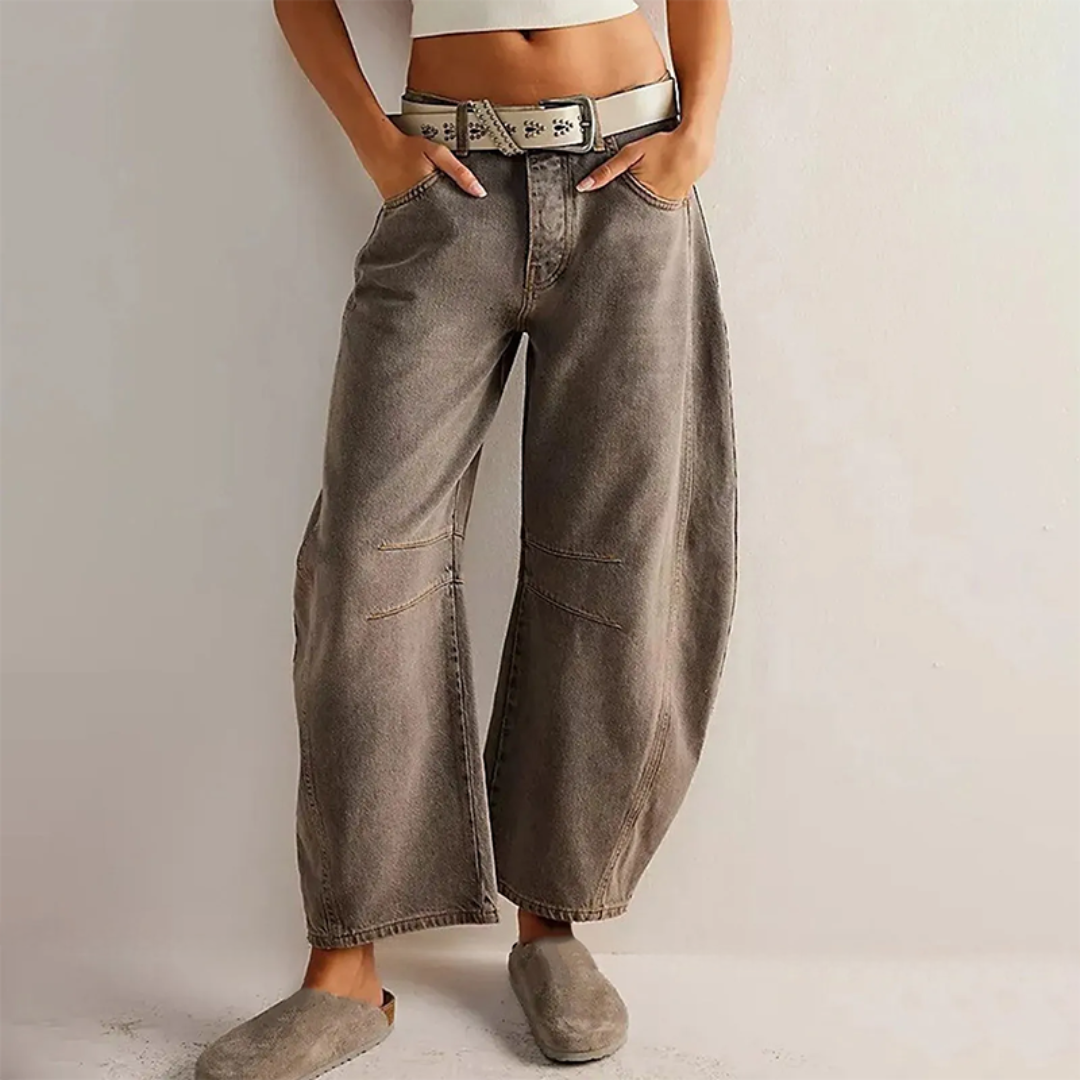 Vintage Wide-Leg Jeans For Women