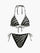 Wave Pattern Triangle Bikini Set